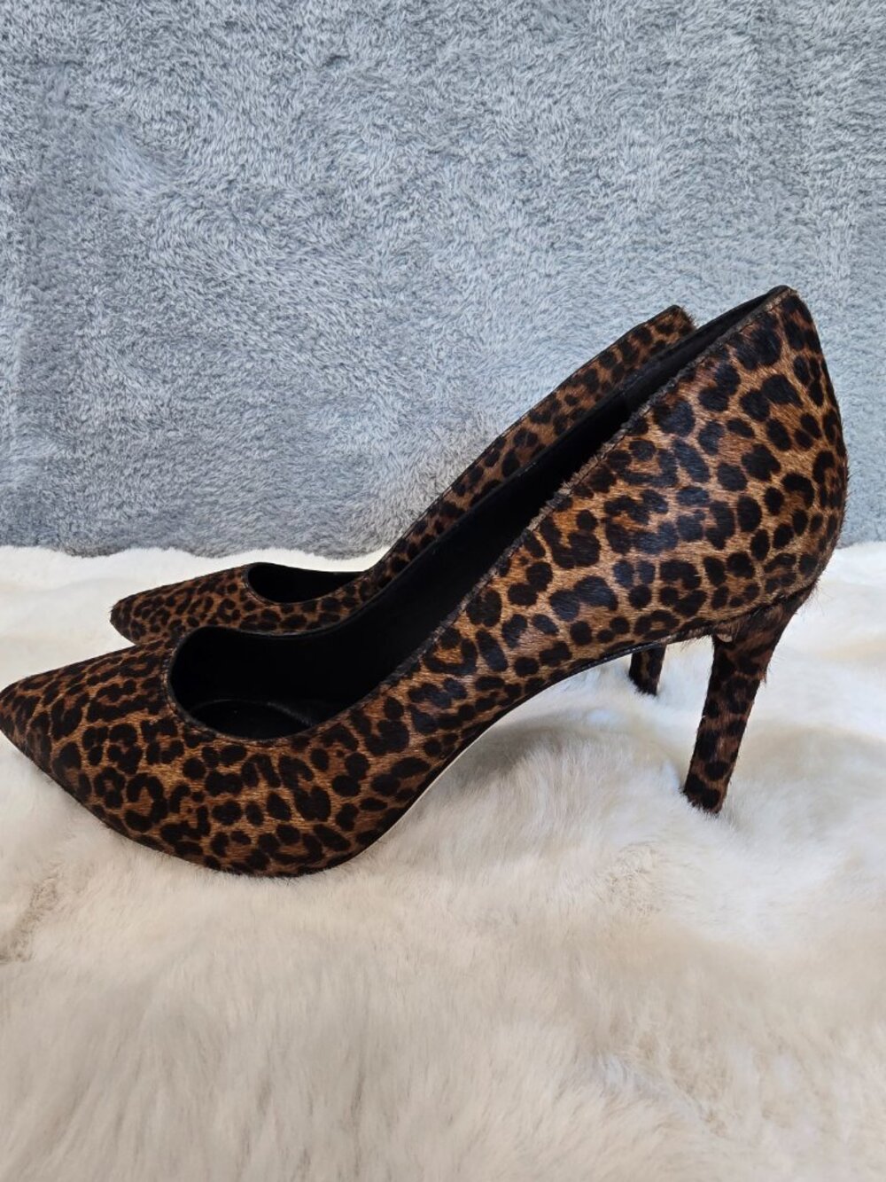 Antonio Melani Kara Leopard Haircalf Pointed Toe Pumps Women's Size 9, 10 NEW
